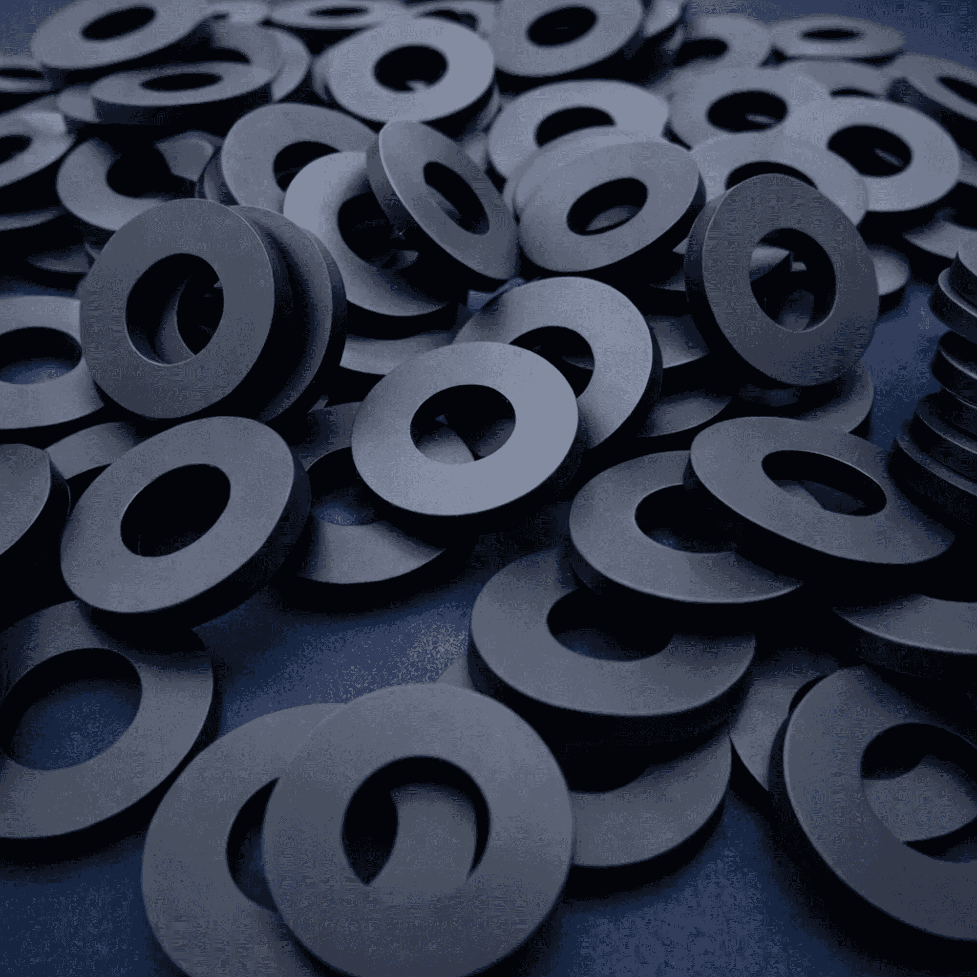 Spanner tightening a washer