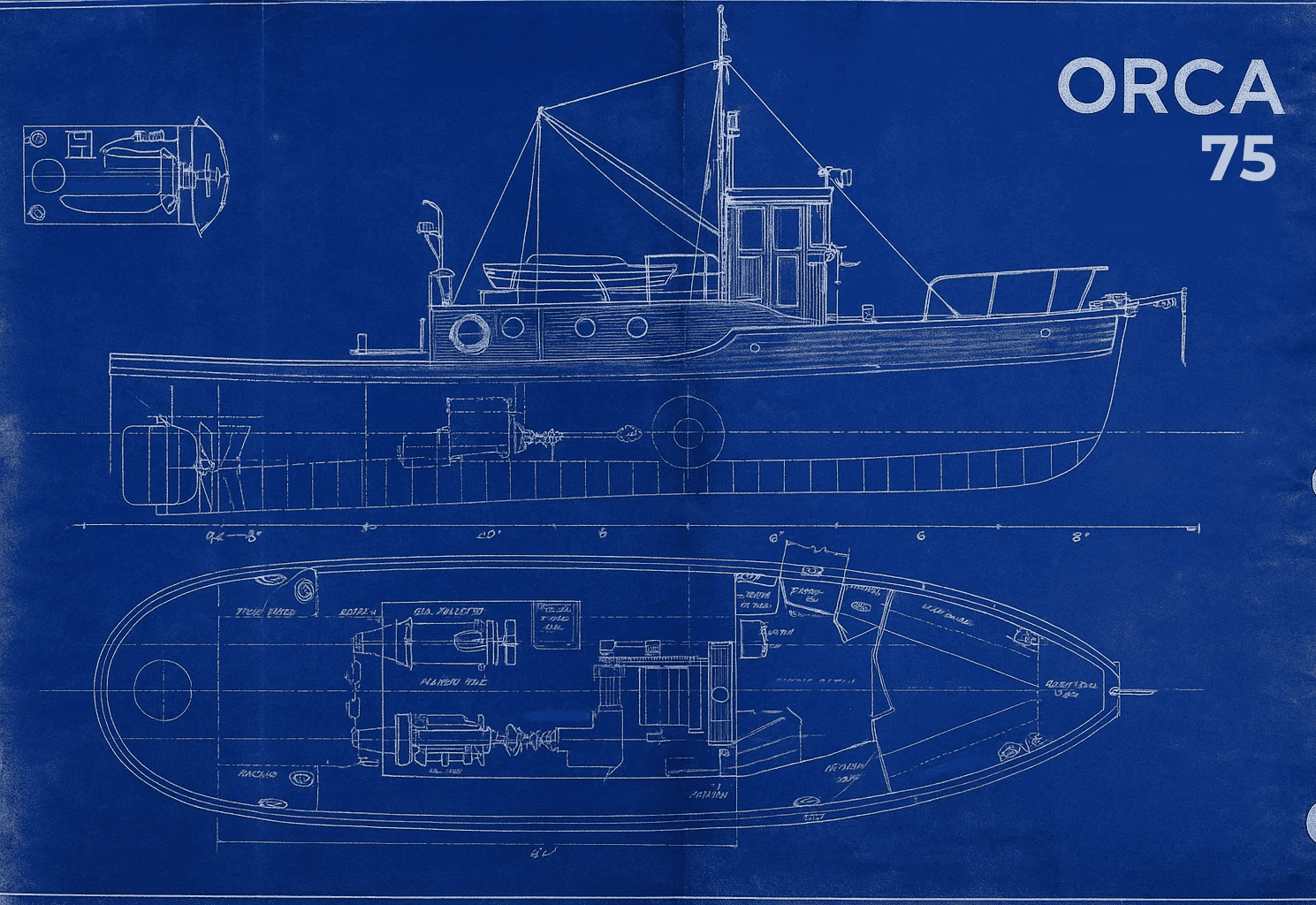 Boat interior panel showing weld stud use