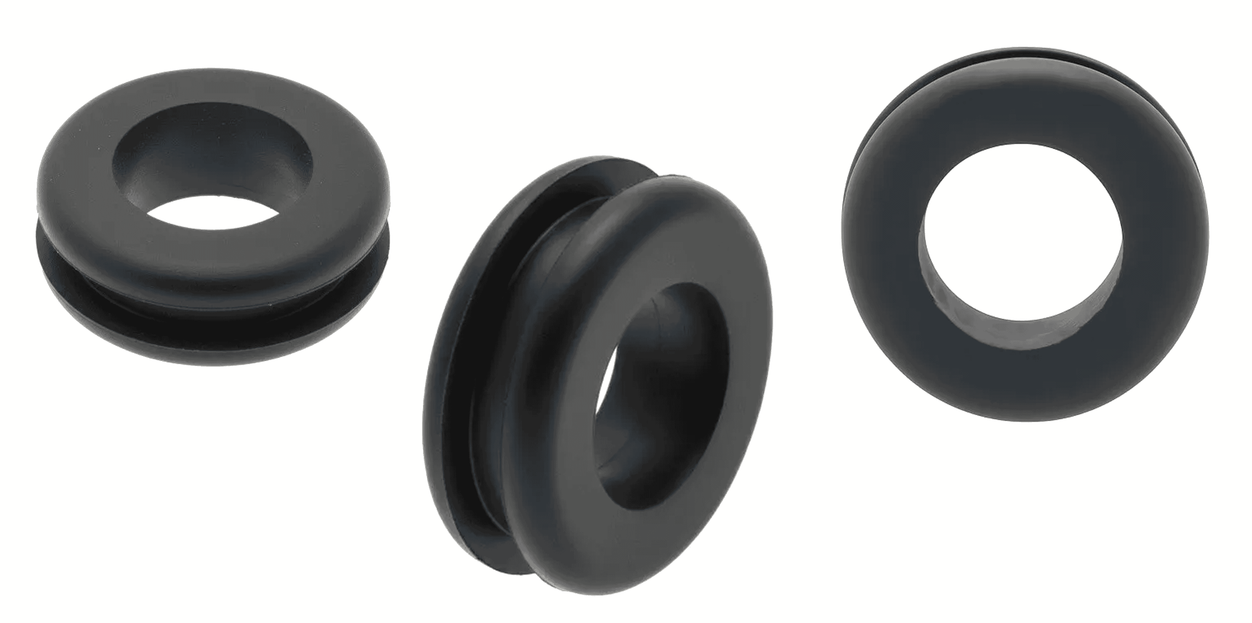 Open rubber grommets