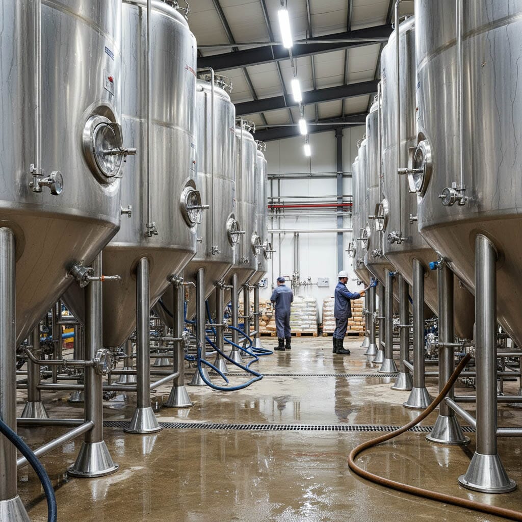 Brewing equipment levelling feet