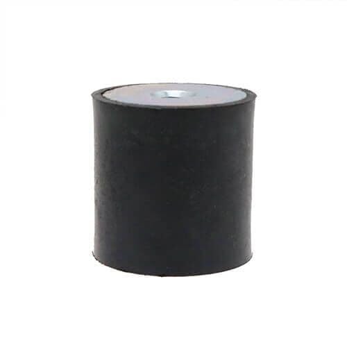 Anti vibration rubber bobbin mounts male threaded