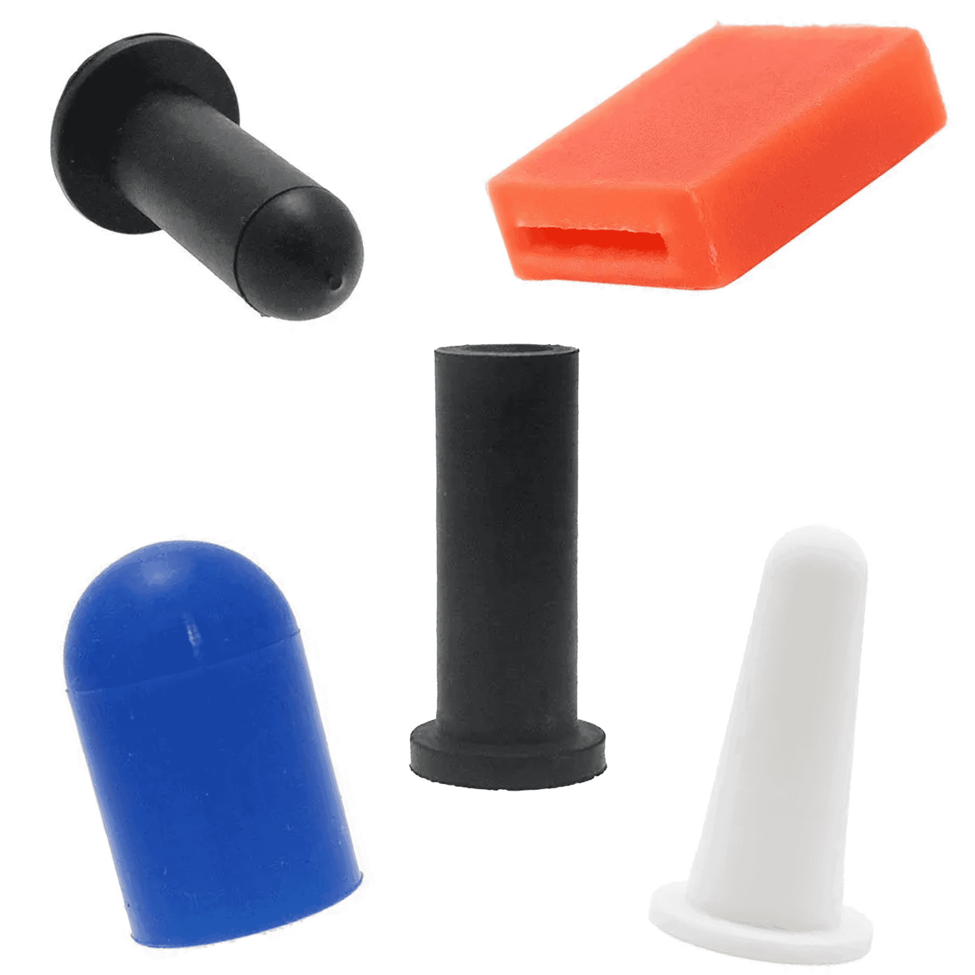 Silicone end caps
