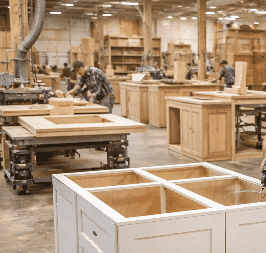 Furniture manufacturing chipboard screw application