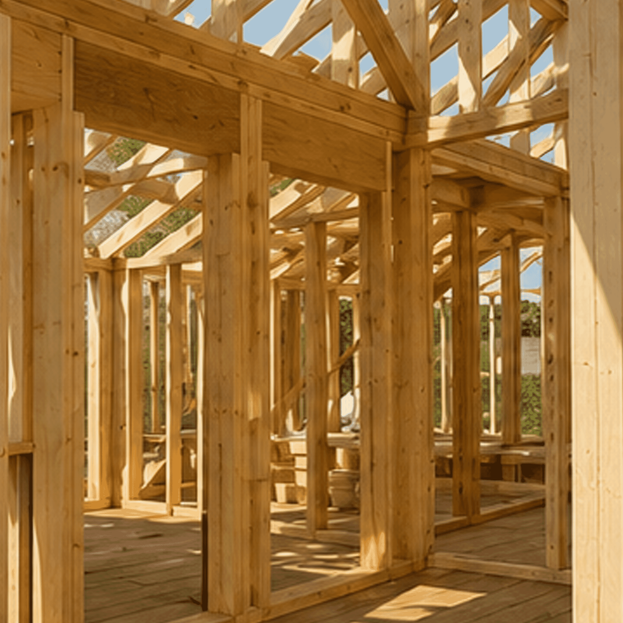 Decking and timber frame construction