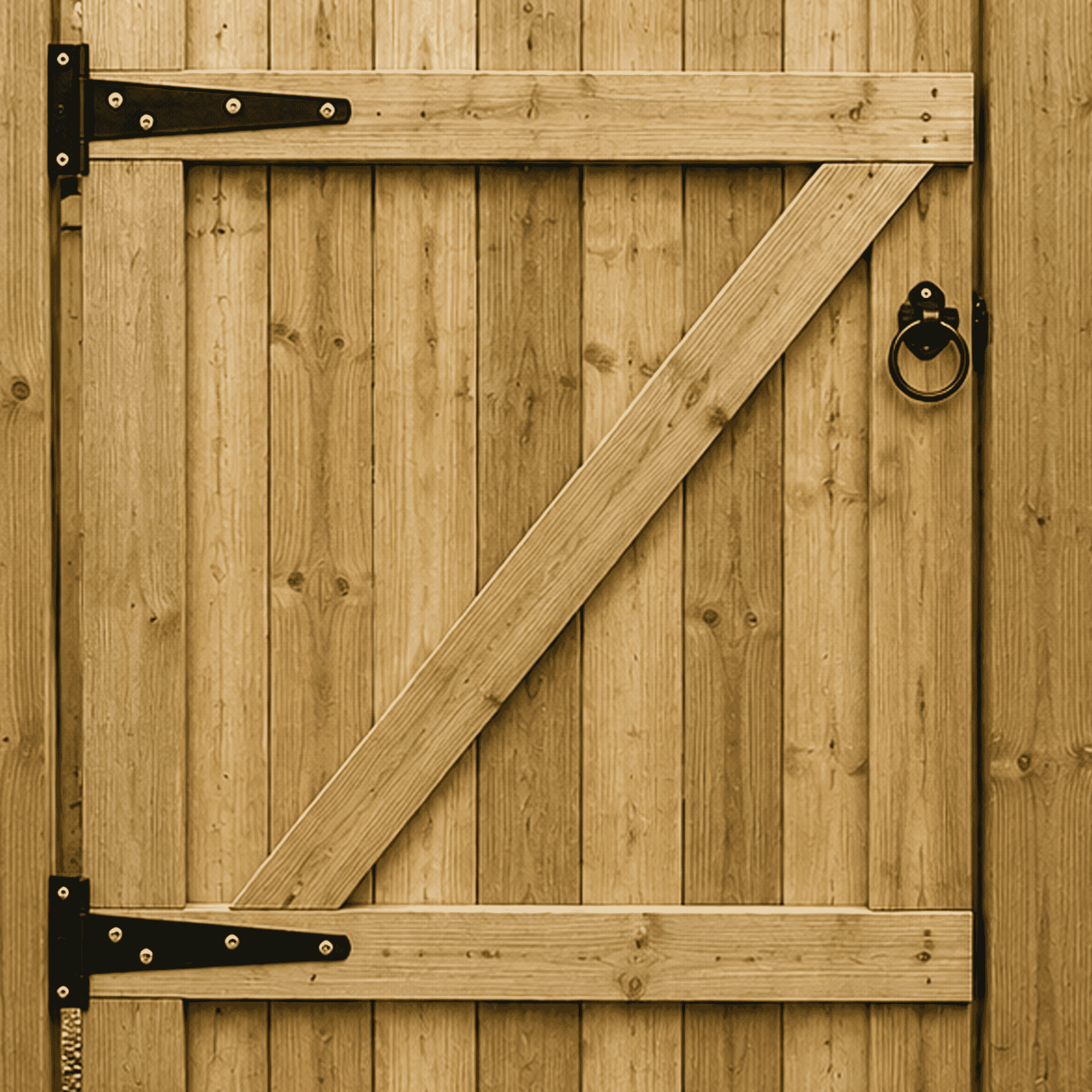 Fencing and gates with coach screws