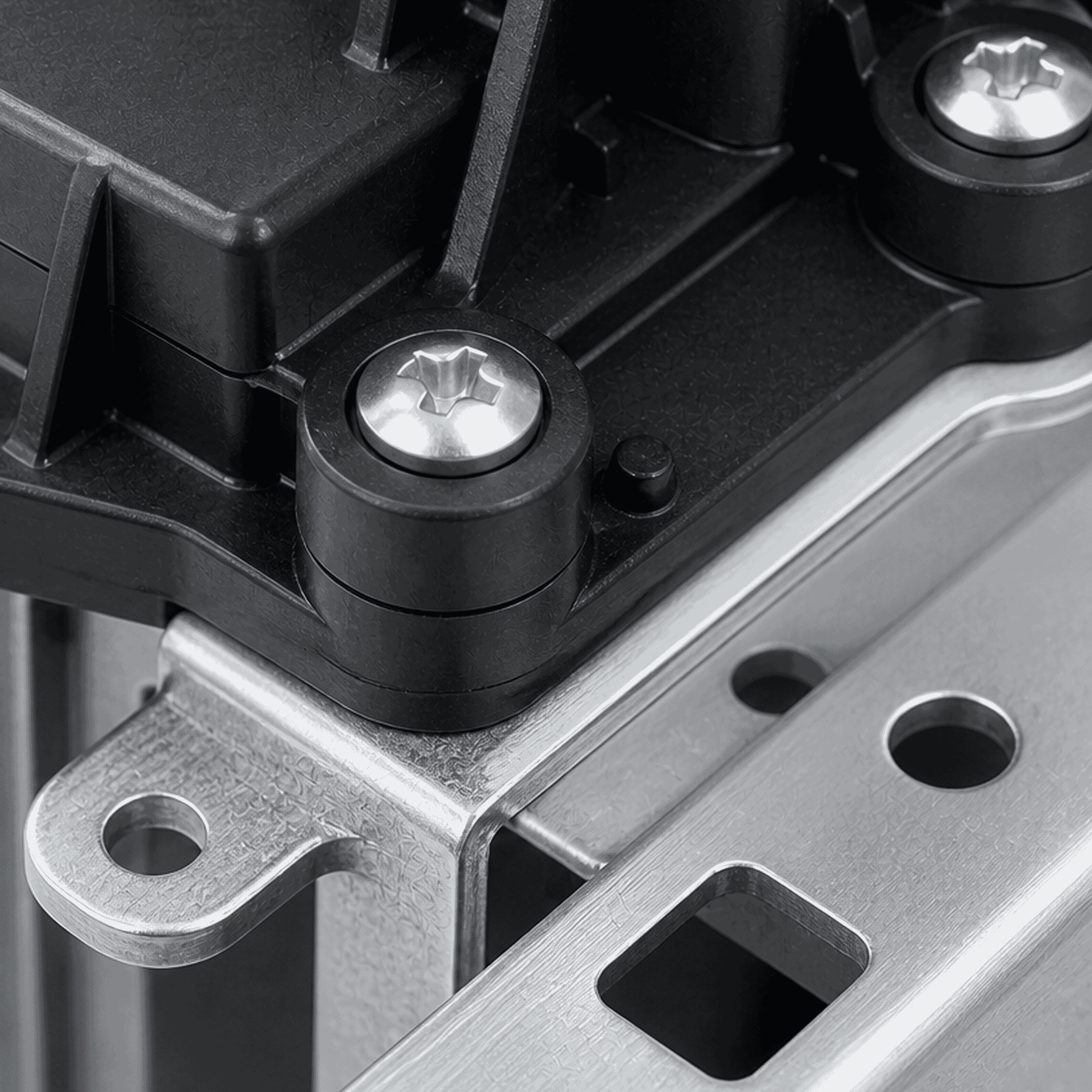 Plastic and metal assemblies