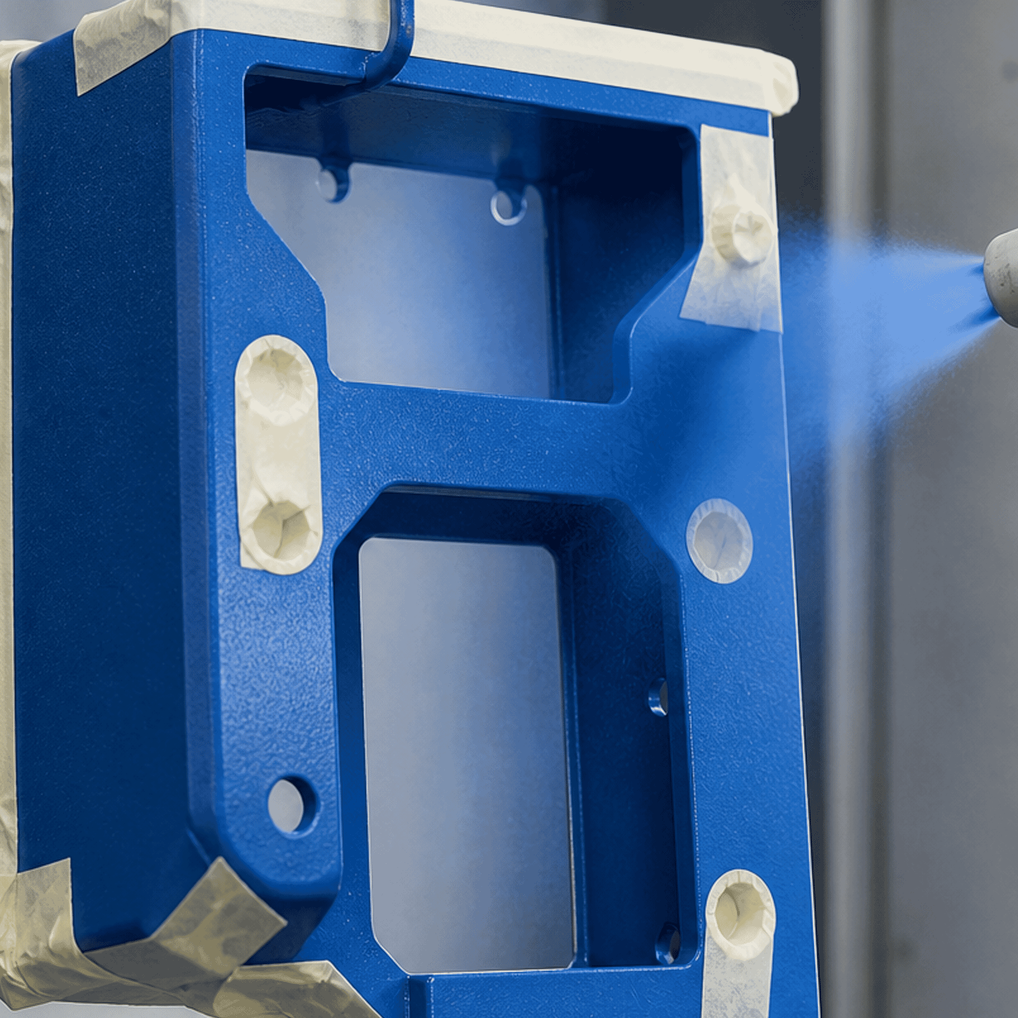 Powder coating application