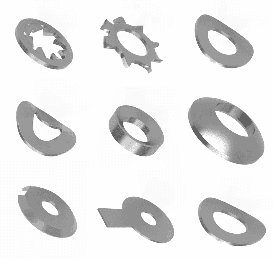 Internal serrated shakeproof washer