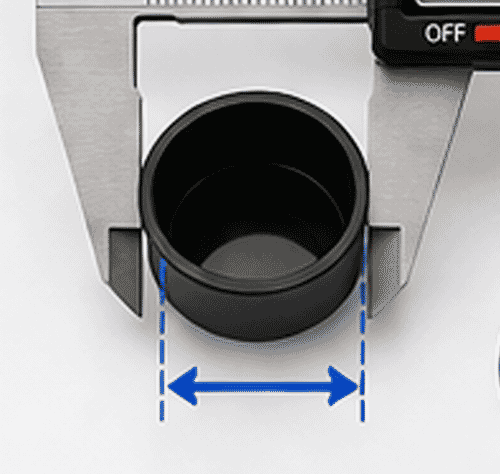 Tube inserts and end caps measurement