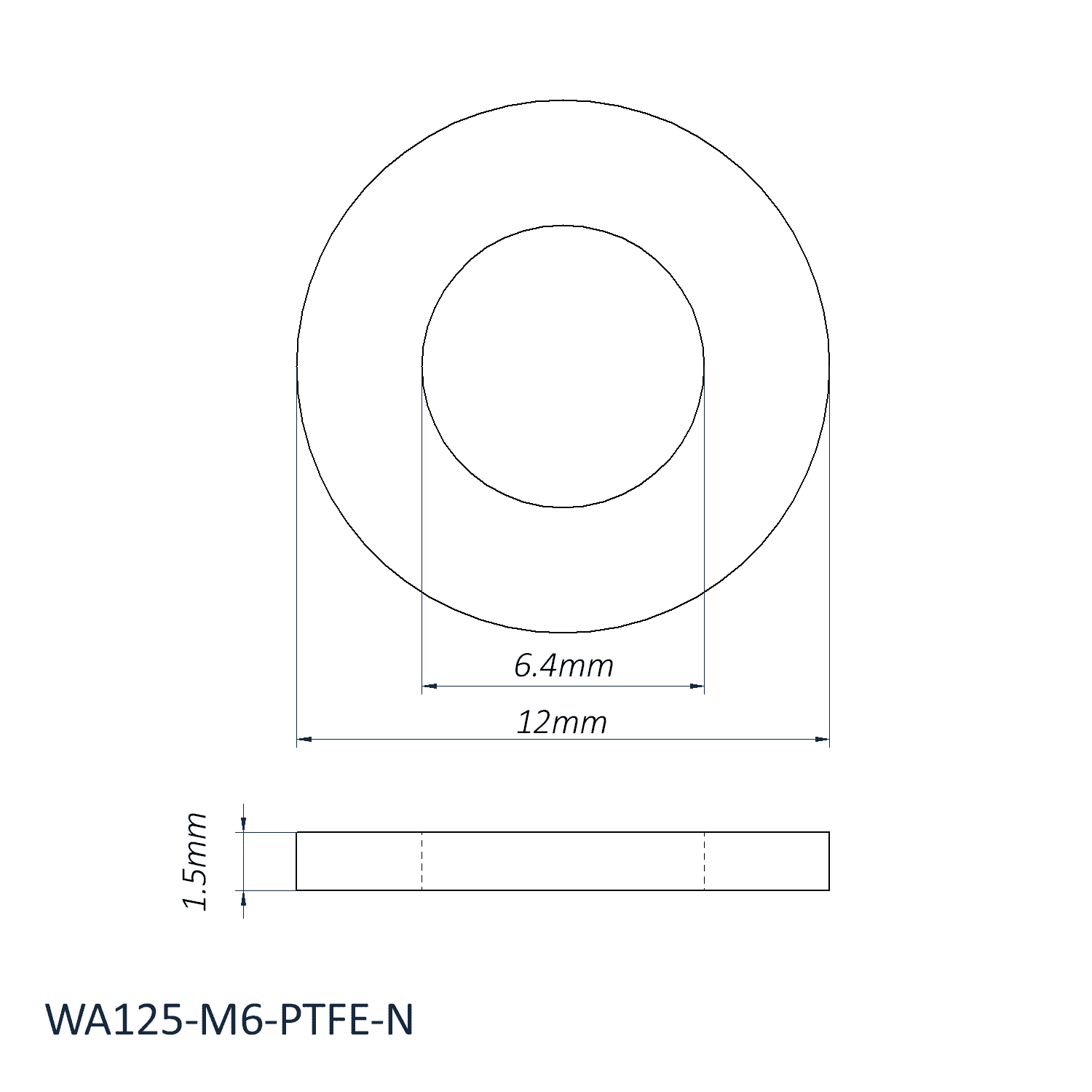 Felt Washers Patikil Round Spacer Washer 24 Pack Nylon 53mm Id X 11mm 