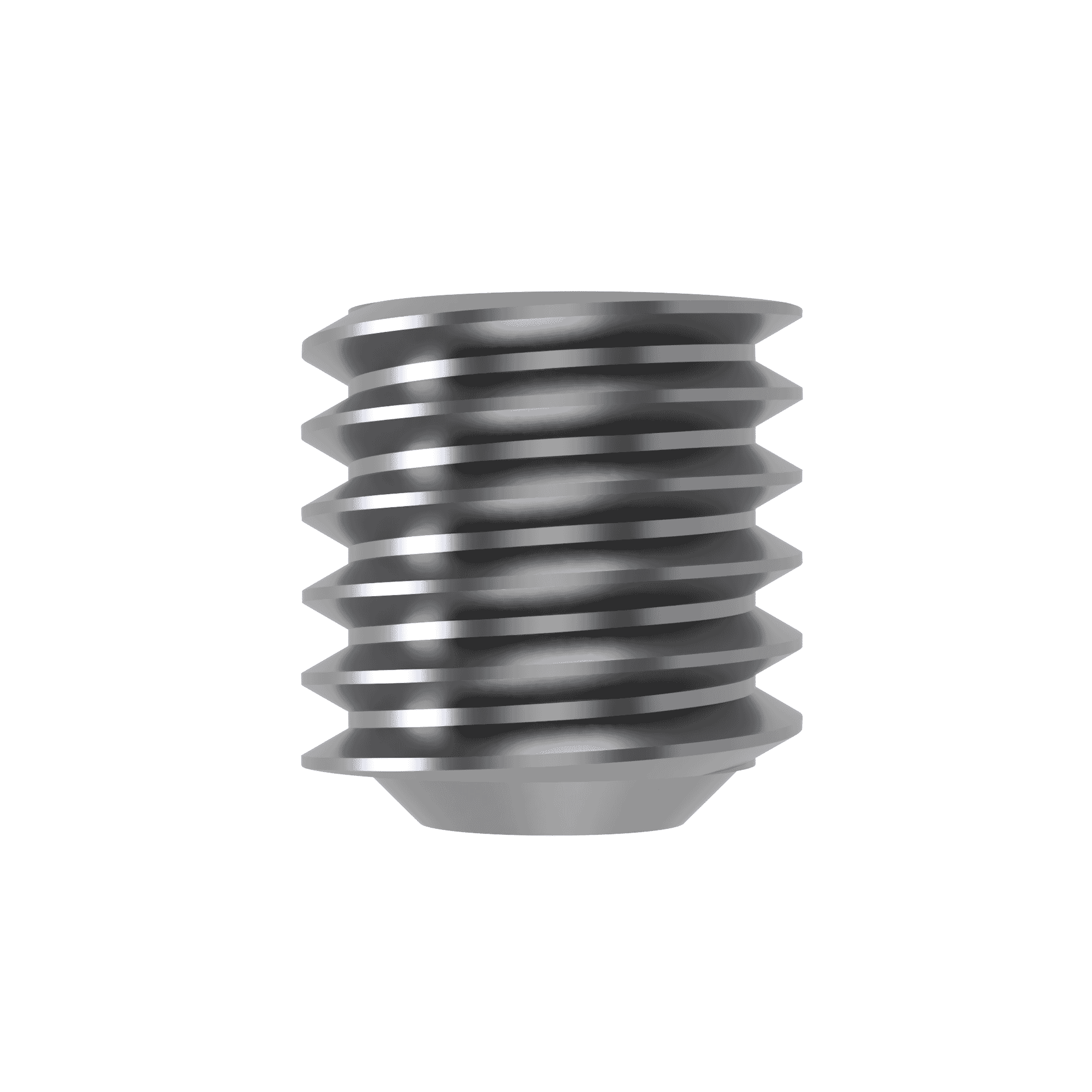 50 Pcs M3 X 3mm Hex Socket Set Grub Screws - Cone Point, Silver Tone, 304 Stainless Steel