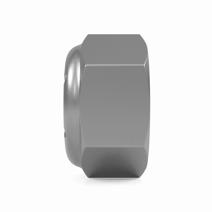 M12-1.75 Nylon Insert Lock Nuts (20 Pcs) - 304 Stainless Steel Hex Locknuts, DIN985