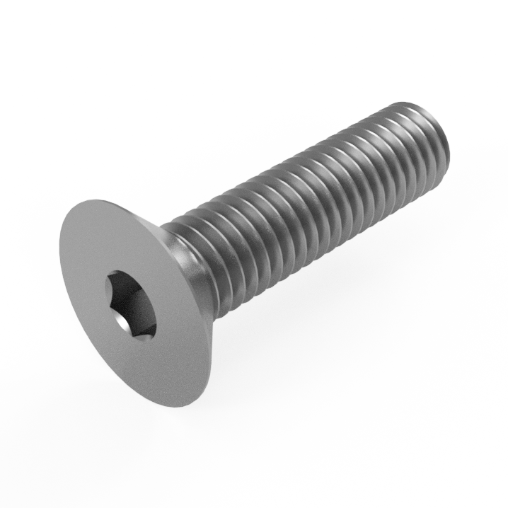 M3 x 30mm Hex Socket Countersunk Screw ISO 10642 A4 Stainless Steel