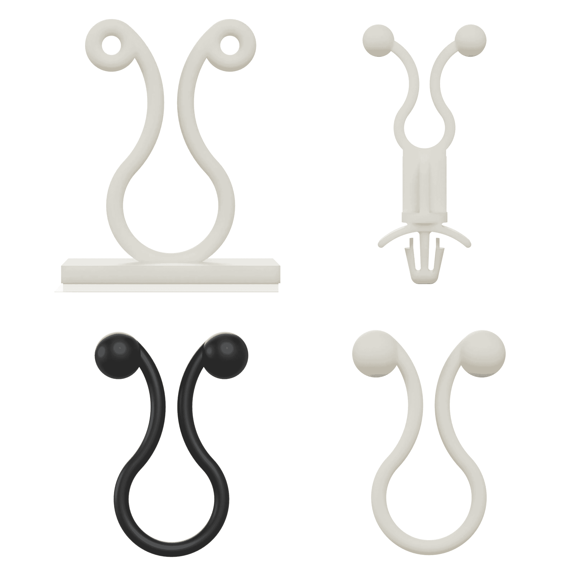 Twist lock cable ties