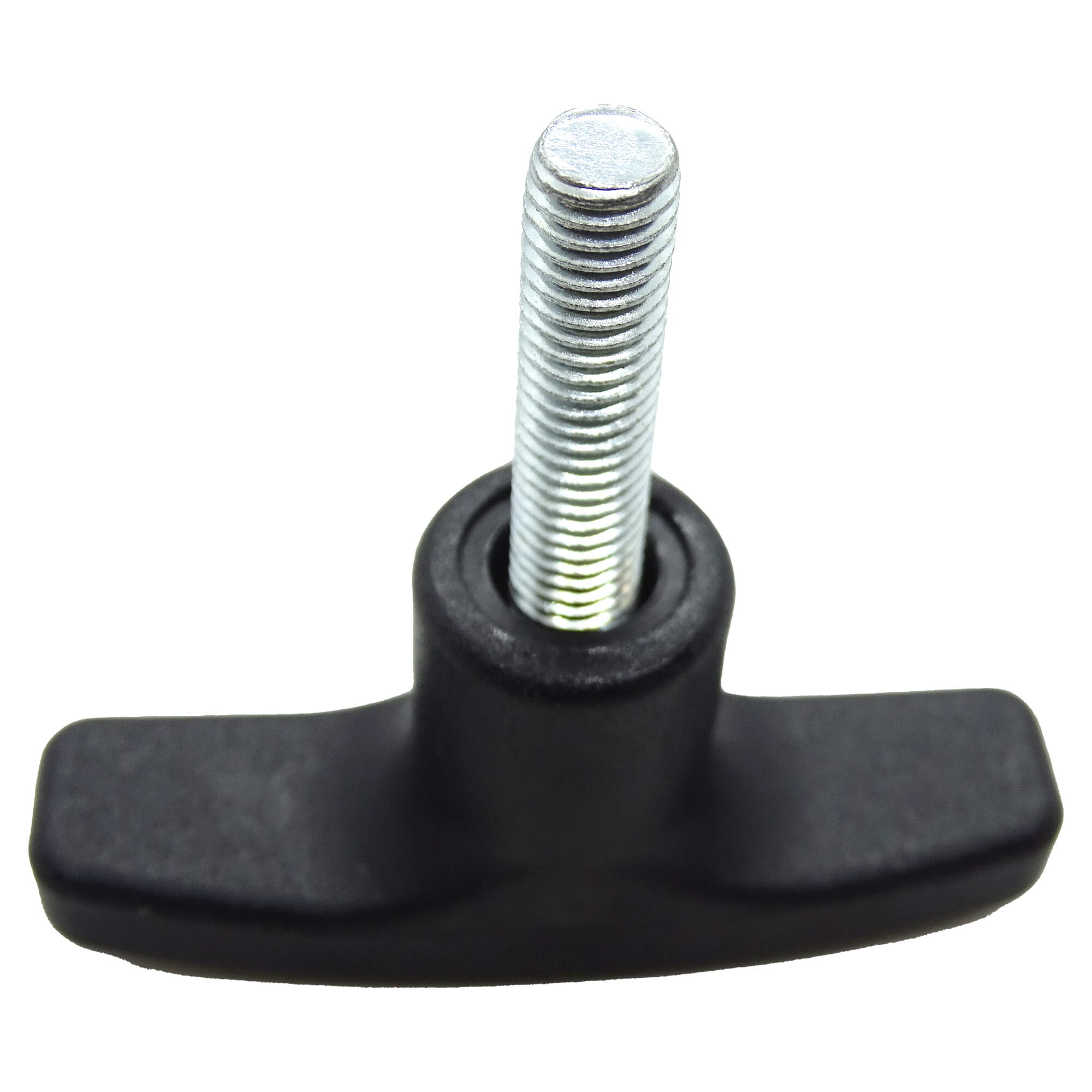 M6 Black Thumb Screws - Round Knob Grip, 6mm X 1.0 Thread, Pack Of 4 (Choose Length)